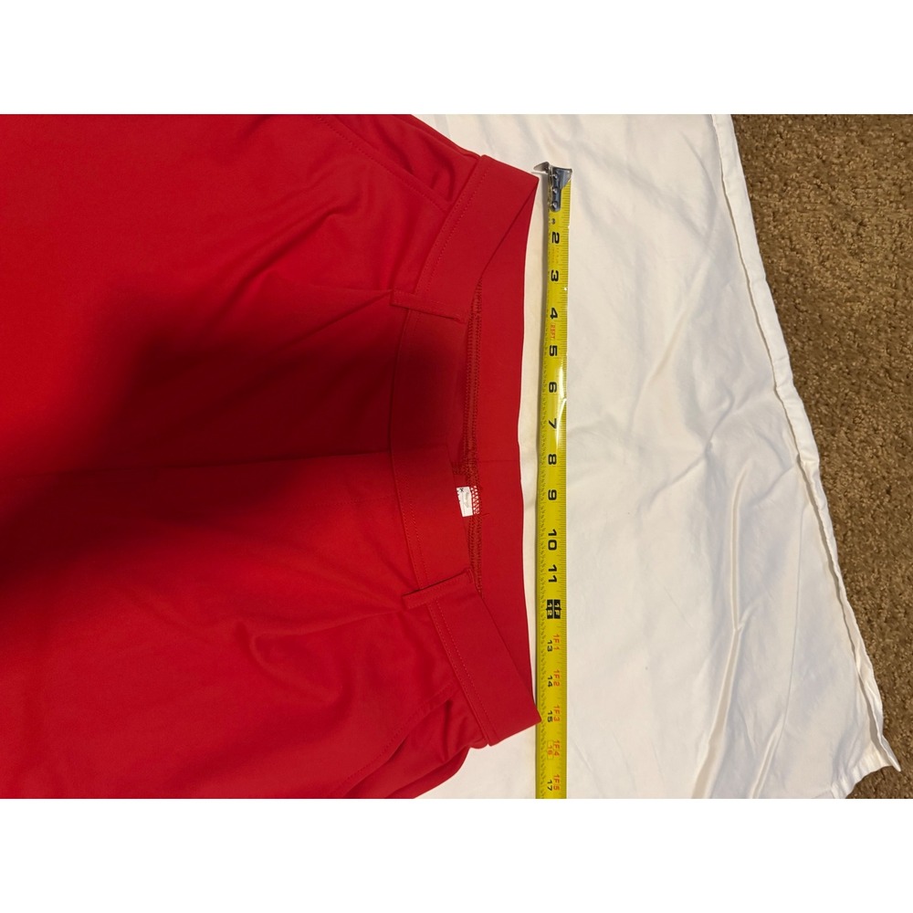 Halara Red High Waisted Wide Leg Trousers Tall Size Large Stretch Work Pants